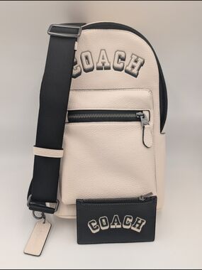 Coach West Pack Crossbody Sling Bag with Coach Zip Card Case